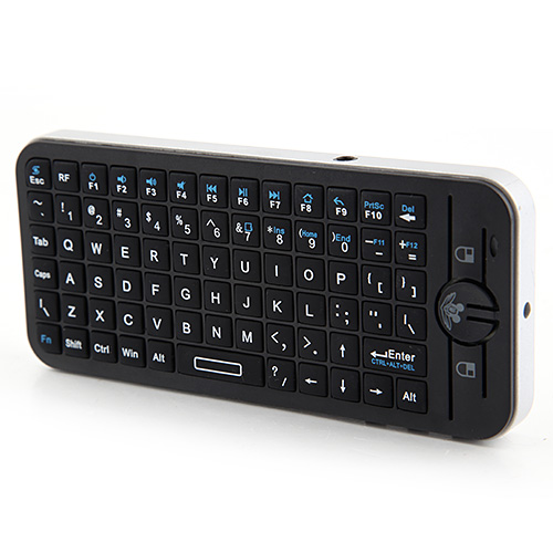 iPazzPort KP-810-16V Handheld 2.4GHz Voice Wireless Air Mouse + Keyboard Black